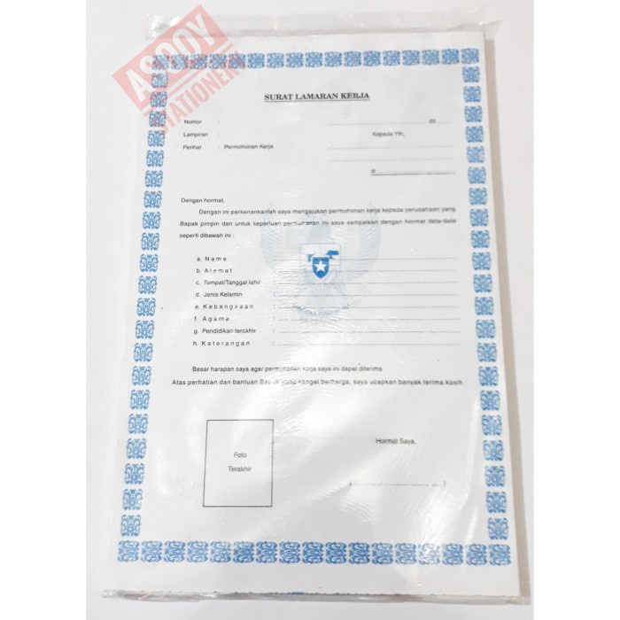 

Eklusif Blanko Surat Lamaran Kerja (100 Lembar) Berkualitas