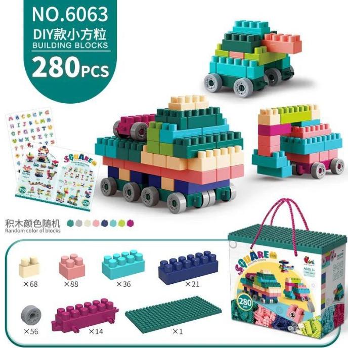 NEW SALE LEGO BRICKS 280 PCS DIY CHINA - READY BERKUALITAS