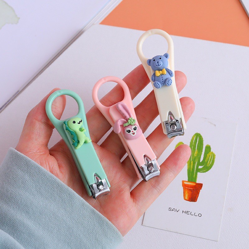 Gunting Kuku Anak Gemoy 7,5cm Perawatan Kuku Nail Bersih Cantik Manis High Quality Good Lucu Cute  Large Stenlis Steel Perlengkapan Kecantikan Nail Art perawatan kuku tangan kaki manicure treatment pendek Grosir Termurah Little Miss Sunshine