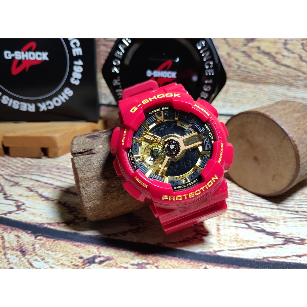 Casio G-Shock Valentine Love GA-110 GA110 Red Edition Autolight World Time Waterproof Watch