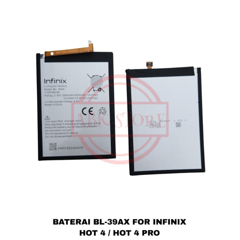 BATRE BATERAI BATTERY BL-39AX FOR INFINIX HOT 4 / HOT 4 PRO X556 - X557 BL39AX