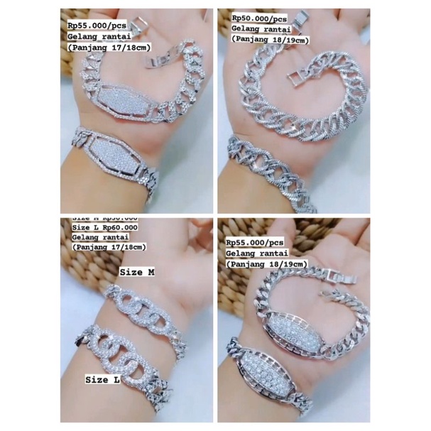 Gelang rantai GR112.xuping medan titanium lapis mas sumbayak