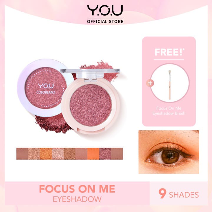 YOU Colorland Focus On Me Eyeshadow / High-Impact Long-wear Creamy Blendable Texture Original 100% YOU