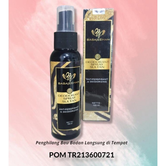 Babajeehan Deodorant Spray Sultan | Pencerah Ketiak