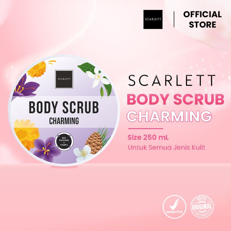 Scarlett Whitening Body Scrub Charming