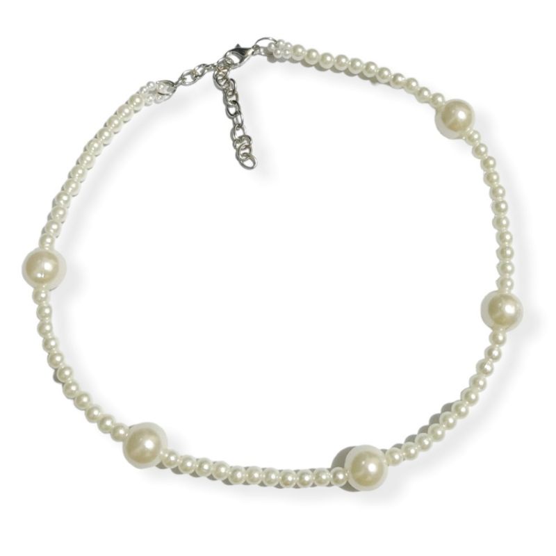Dayana Korean Pearl Necklace Kalung Mutiara Korea Kombinasi Choker