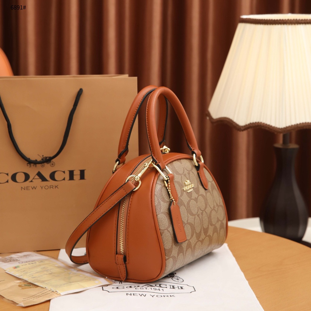 COA Sydney Satchel in Signature Canvas 6891