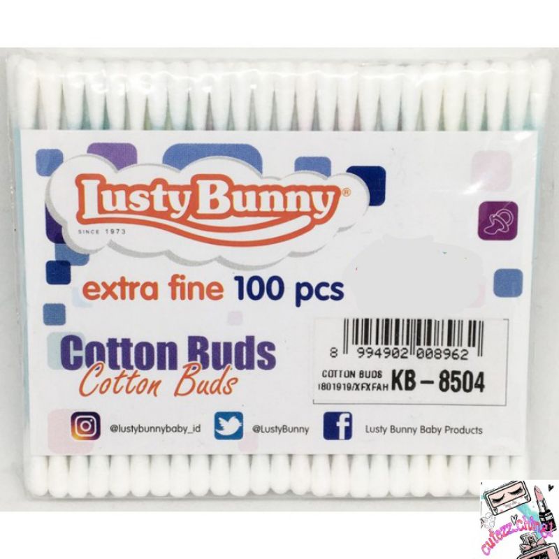 ☃Cutezz_Ching1☃Lusty Bunny Cotton Buds REFILL isi 100s - Bayi &amp; Dewasa