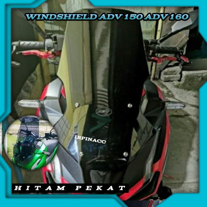 Visor Windshield ADV 160 ADV 150 TINGGI YDP HITAM CLEAR SMOKE - Hitam
