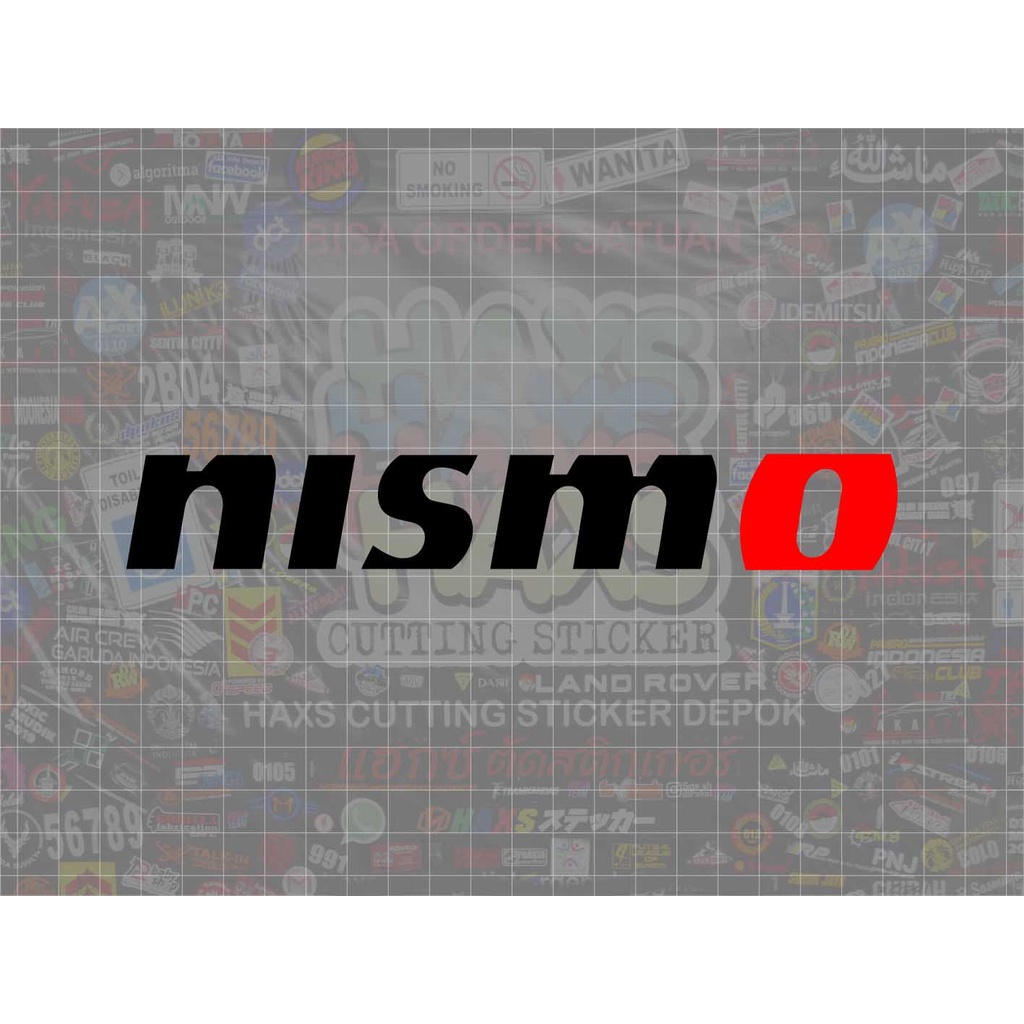 Cutting Sticker Tulisan Nismo Ukuran 22,5 Cm Untuk Mobil