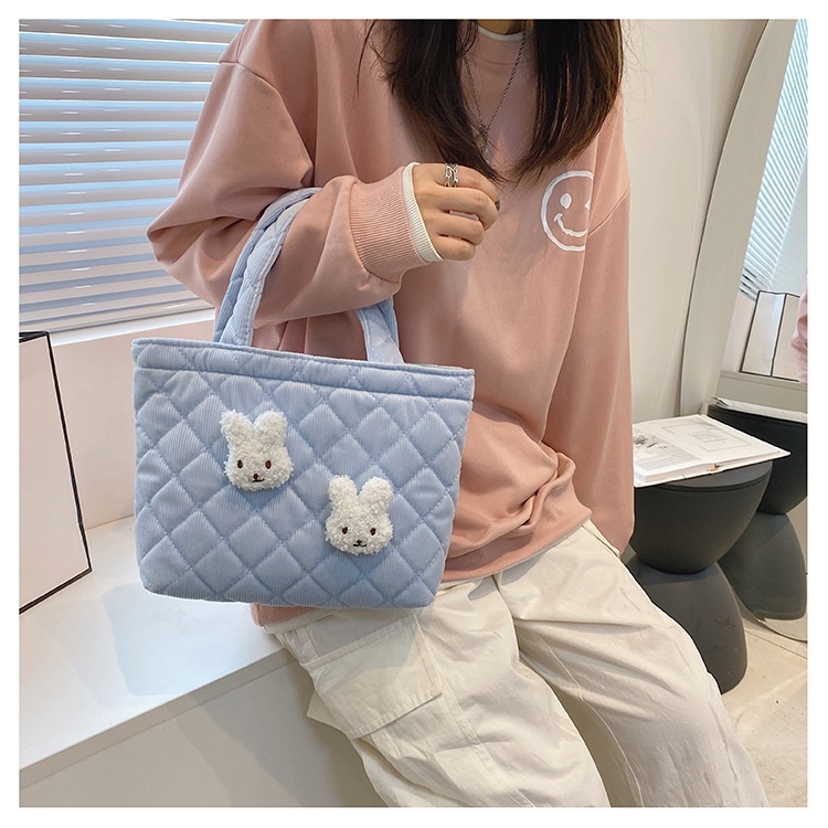 Drozenb PUFFY FOAM HANDBAG TOTE - TAS KOREA KEKINIAN BAHAN CANVAS IMPORT HANDBAG KOREA