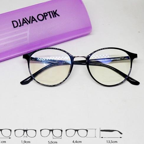 BAYAR DITEMPAT✔️DJAVA OPTIK - Kacamata Antiradiasi Lensa Minus Plus dan Cyl Kacamata Pria Wanita|KD1