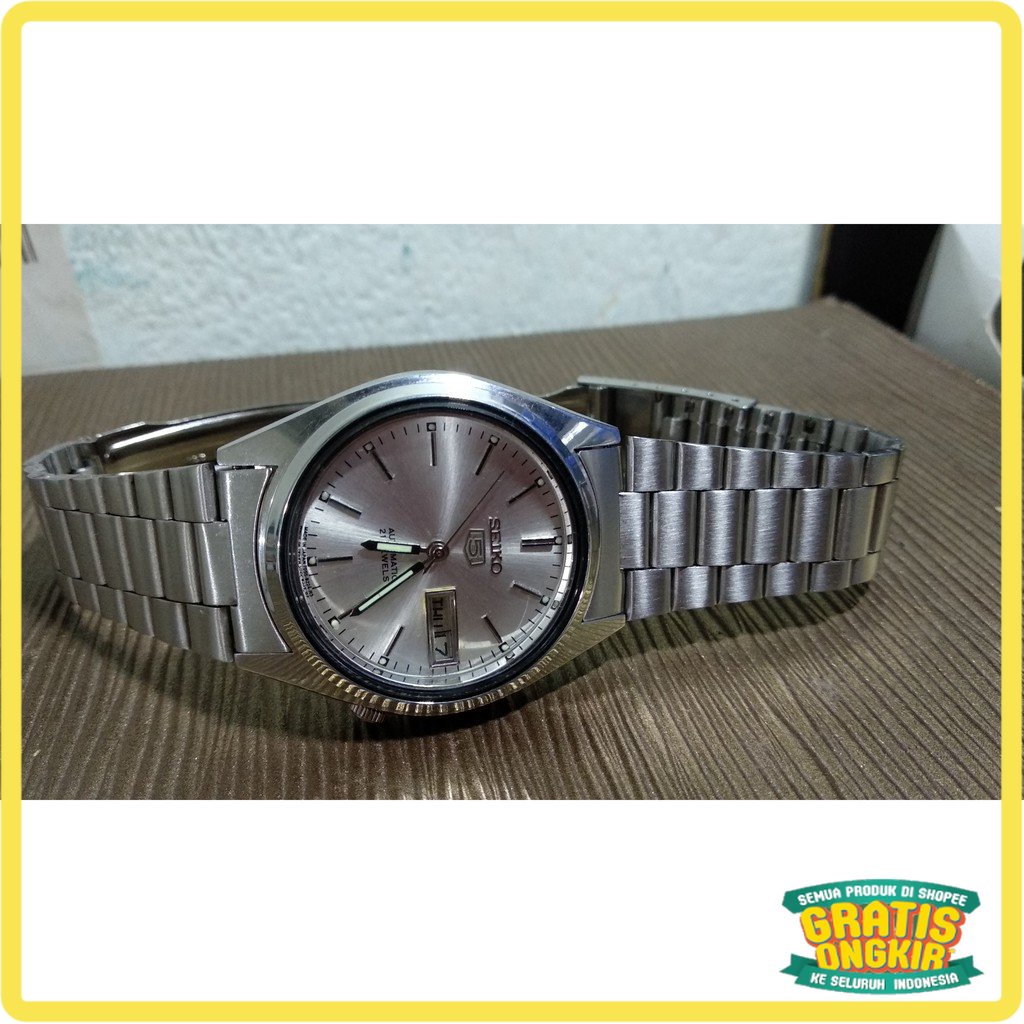 UNISEX JAM TANGAN CEWE COWO / jam tangan seiko 5 otomatis normal akurat mulus siap pakai klasik vint