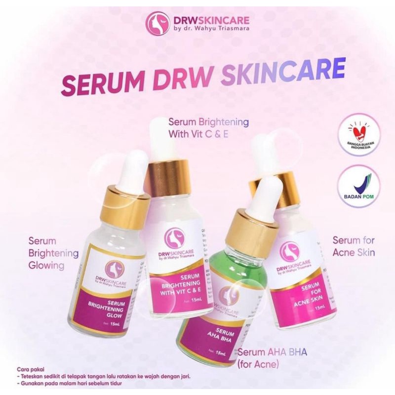 SERUM DRWSKINCARE Solusi Untuk Semua Keluhan Kulit Wajah Kalian, Jerawat, Flek, Noda Hitam, Bopeng, 