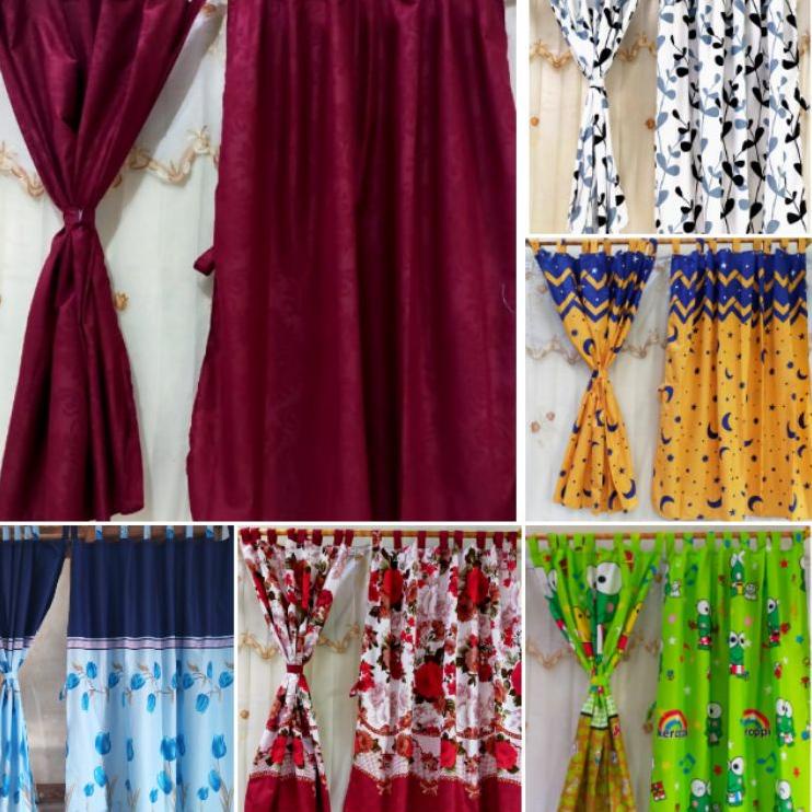 Chekout Gorden Jendela Pendek - Gorden Kecil Jendela Kamar - Gorden Minimalis 120x120