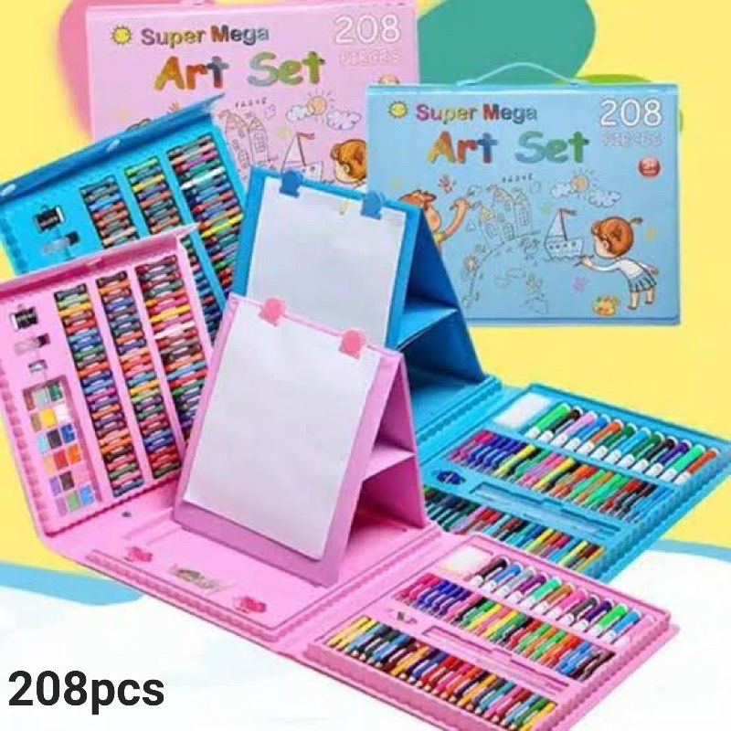 

ART SET 208pcs-CRAYON SET WARNA LUKIS GAMBAR ANAK DALAM TAS CANTIK