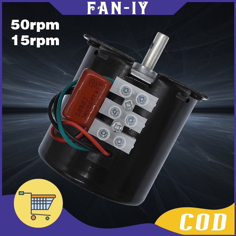 15rpm 50rpm Synchronous Motor / 14w 220v Gear Motor / Motor Gearbox Untuk Rak Ayun Mesin