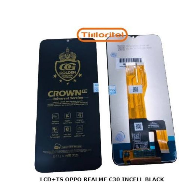 LCD+TS Kompatible untuk REALME C30/REALME C33 BLACK INCELL