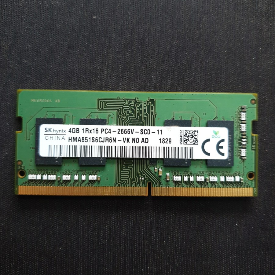 Sodimm SK Hynix 4GB DDR4 1Rx16 PC-4-2666V Second Copotan Laptop