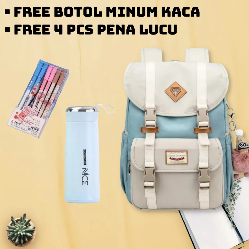 TAS RANSEL BAGPACK mochila BAG WANITA UNTUK GADIS REMAJA TAS RANSEL SEKOLAH BACKPACK NEW ARRIVAL BES