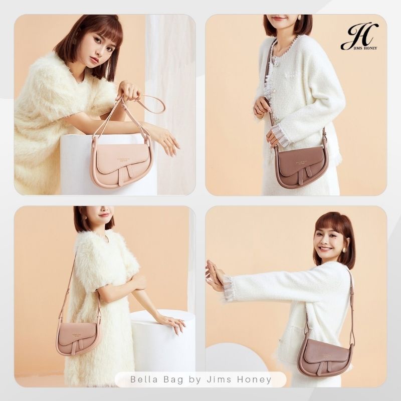 BELLA BAG JIM HONEY ORI TAS BAHU SELEMPANG WANITA UNIK SYLISH IMPOR FASHION CEWEK KOREA SLING TOTE HAND