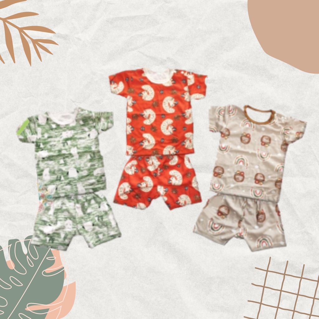 SETELAN KAOS OBLONG BAYI PENDEK PANJANG MIYO SQUIRREL