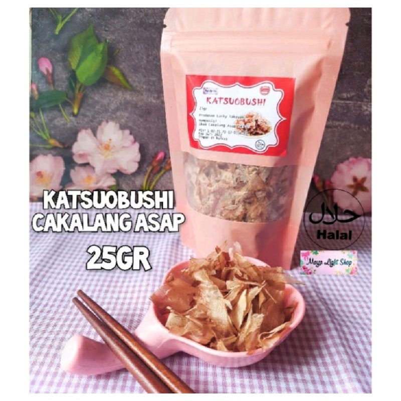 

Cakalang asap katsuobushi 25gr bonito fish flake katsuobusi dashi taburan takoyaki okonomiyaki halal sale