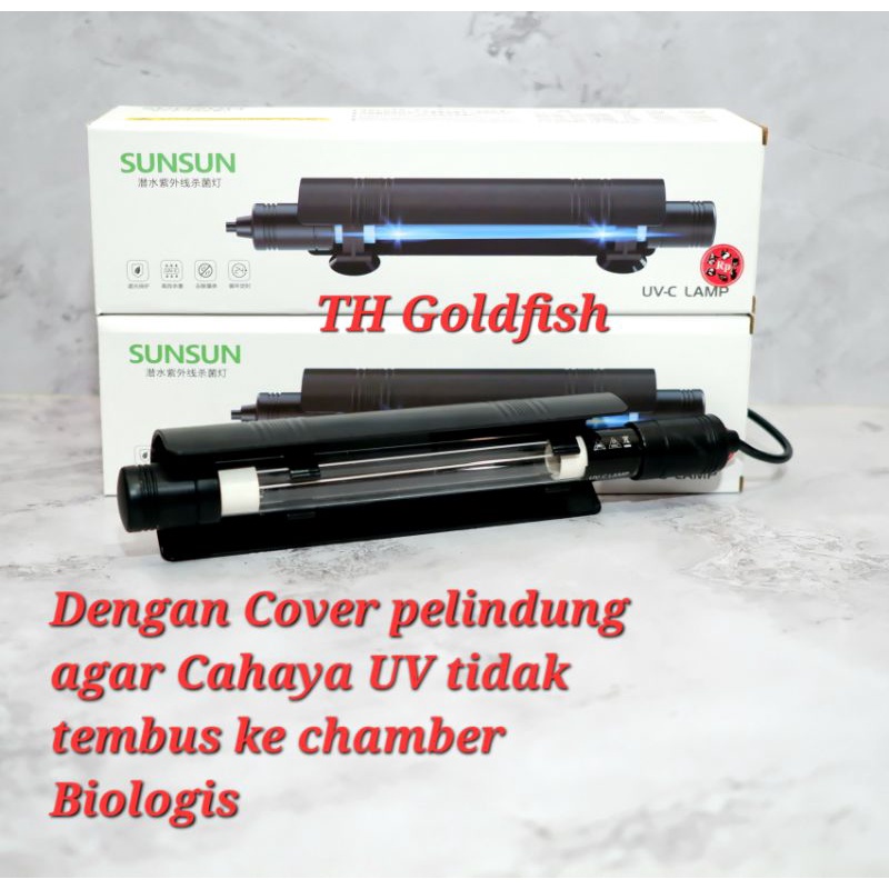 Jual Sunsun Auv A Lampu Uv C Watt Dgn Cover Pelindung Aquarium Ikan Shopee Indonesia