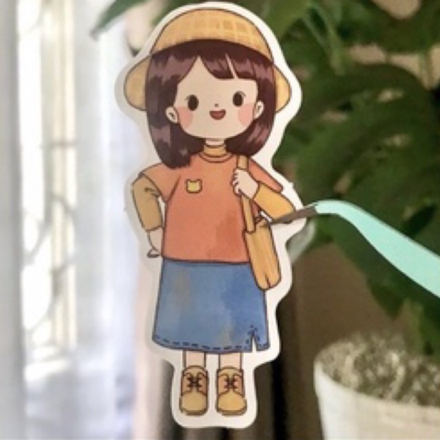 

CUTE GIRL STICKERS UNTUK JOURNAL/SCRAPBOOK