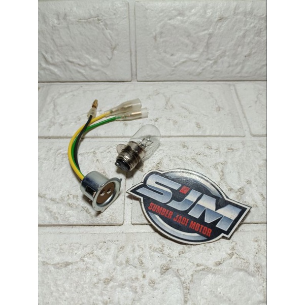 peting feting lampu depan dan bohlam tiger lama 2000 SET