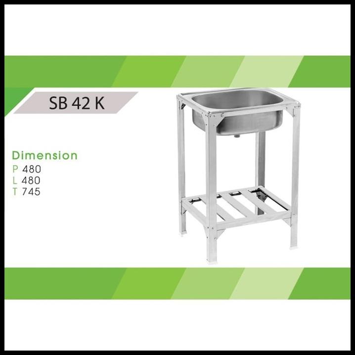 Bak Cuci Royal Sink Sb 42 K Dengan Kaki Portable