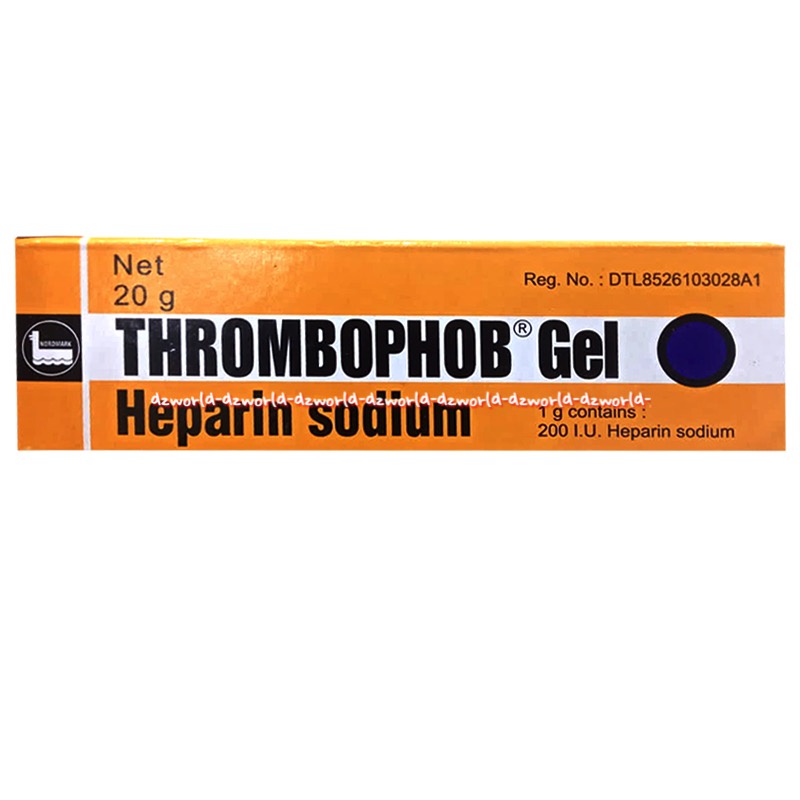 Thrombophob Gel Heparin Sodium 20gr Salep untuk Memar luka Pembekuan Darah Cedera Olah Raga Trombo Gel Tombogel Thromb Bophob Jel