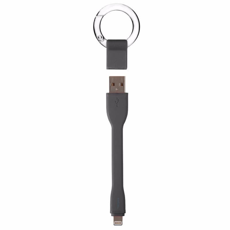 Ring Buckle Lightning Cable Targus ACC996AP 2.4A FastCharger MFI Black