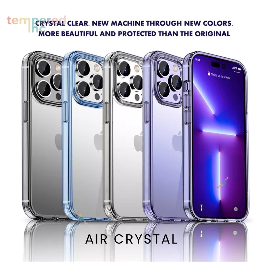 NEW !!! AIR CRYSTAL Case Iphone ( Iphone 12 - 14 promax READY !! )