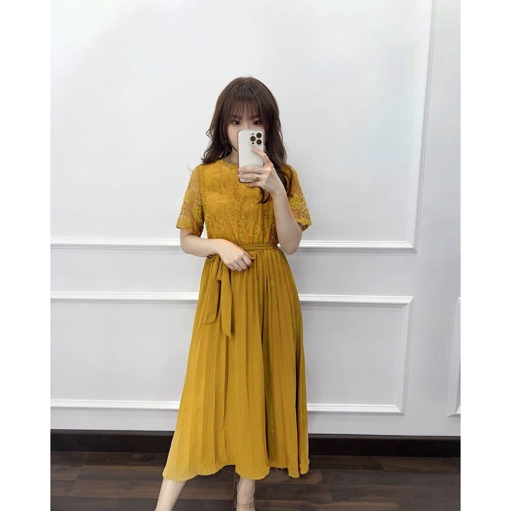 REALPIC JESSLYN PRISKET 3 UKURAN L XL XXL DRESS FASHION PAKAIAN WANITA DRESS GAUN BRUKAT LAPIS MOSCREPE KR