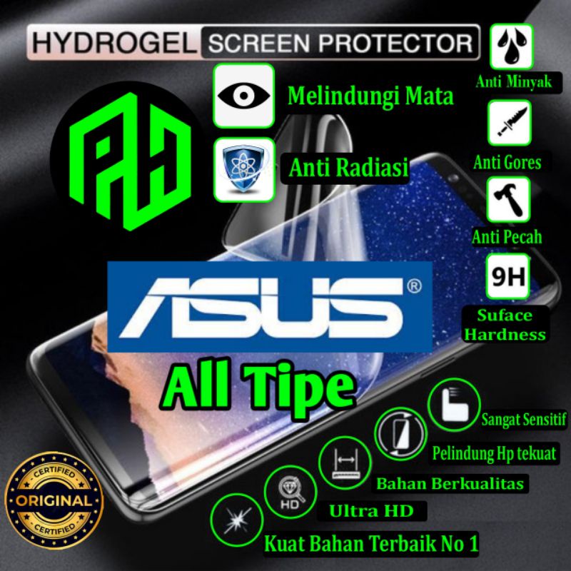 (PH) ANTI GORES ASUS HYDROGEL | HYDROGEL ALL TIPE | full cover depan belakang