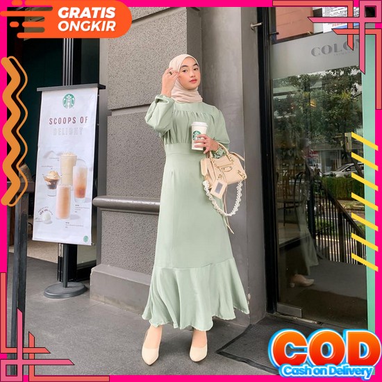 Maxy By Disha Ori | Dress  Big Size | Dress Bahan Rayon Premium | Dress Gamis Busui Frendly | Gamis 