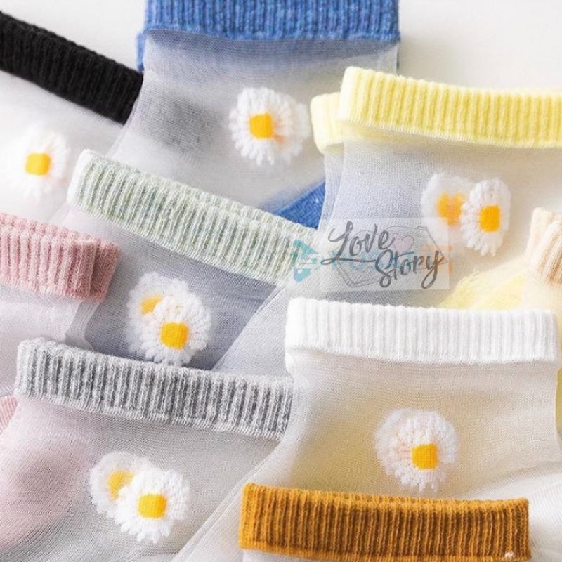 KAOS KAKI TRANSPARAN - WANITA PENDEK KOREA / KAOS KAKI FASHION