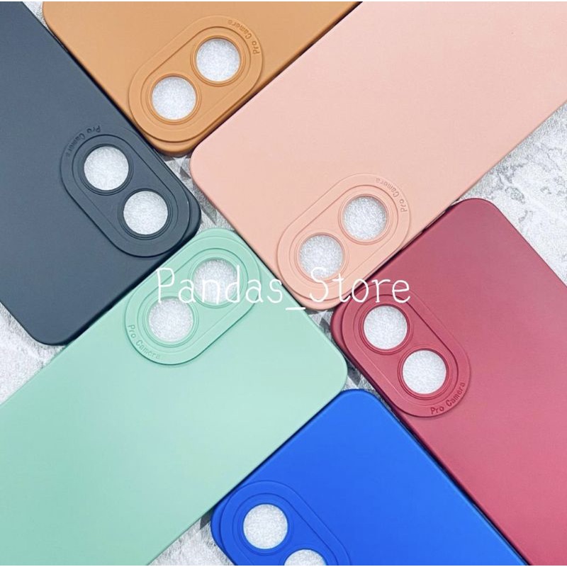 Softcase Pro Camera Oppo A17 2022 Candy Case Full Color 3D Silikon TPU