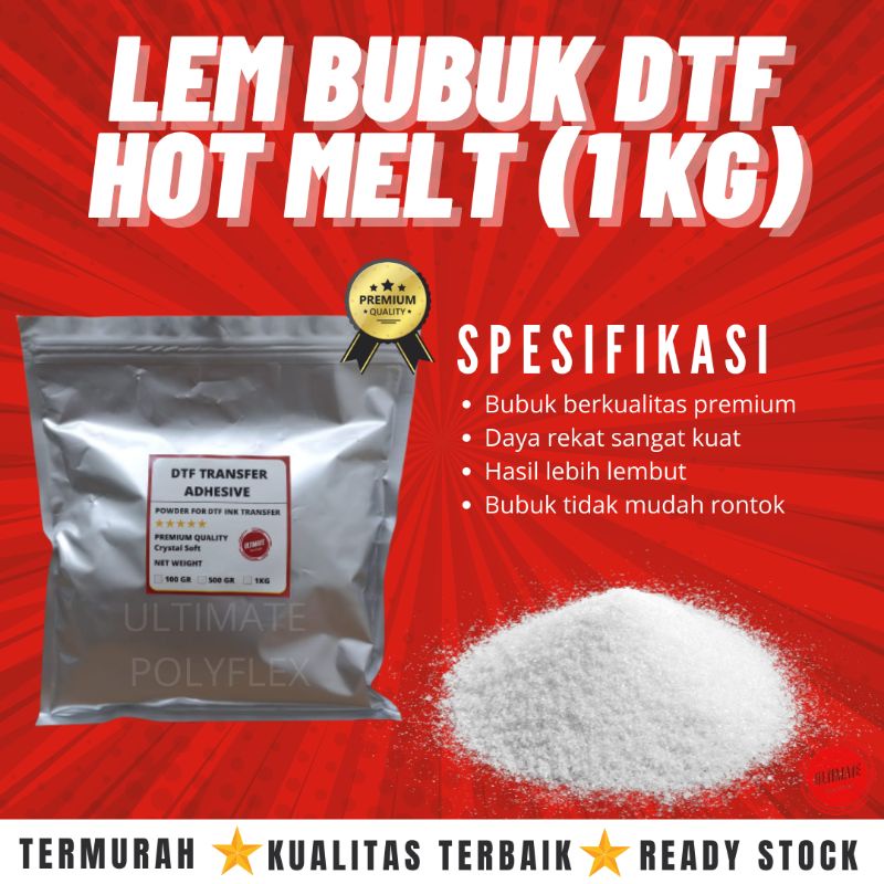 

Powder DTF Crystal Soft 1 Kg GOOD QUALITY