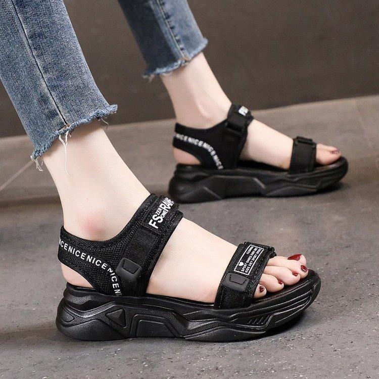 Free Box Sandal Wedges NS Y507 Sandal Wedges Gunung Wanita Import Termurah dan Kekinian Sepatu Import