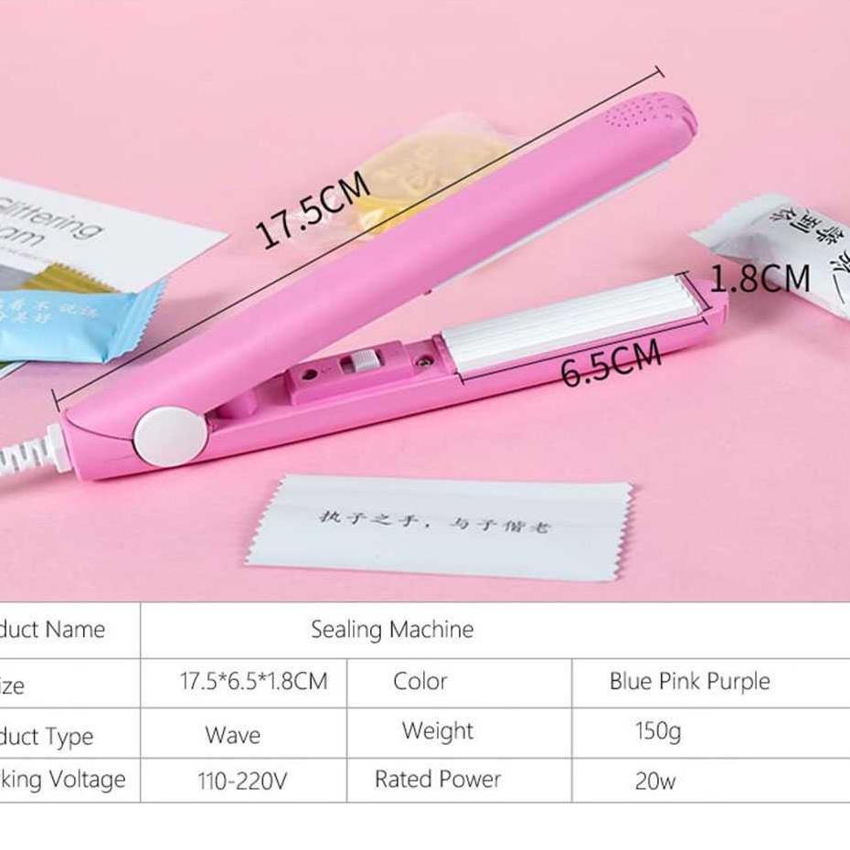 Action Now--Mini Hand Heat Sealer Plastik Portable Sealing Machine Alat Press Plastik Mini elektrik 