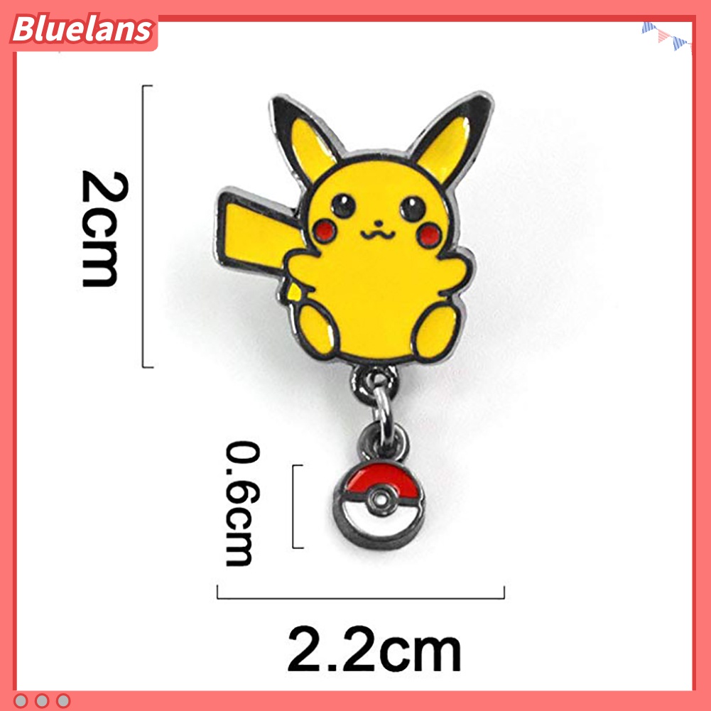 Bros Pin Mini Desain Pikachu Pokemon Bahan Metal Untuk Unisex