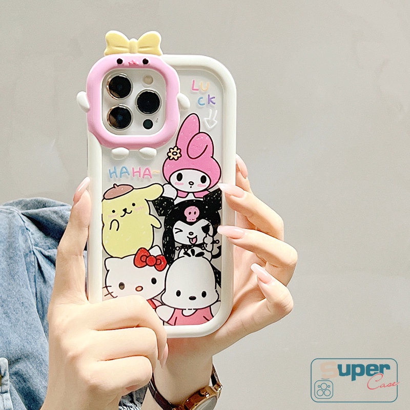 Casing Soft Case TPU Motif Kartun Monster 3D Untuk IPhone 11 13 12 14 Pro MAX 6 6S 7 8 Plus XR X XS MAX