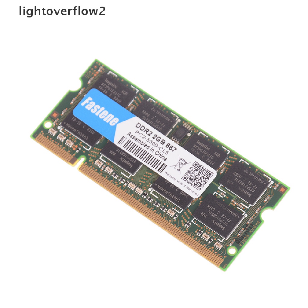 (lightoverflow2) Ram 2gb ddr2 pc2-6400 667mhz 800mhz Untuk Laptop