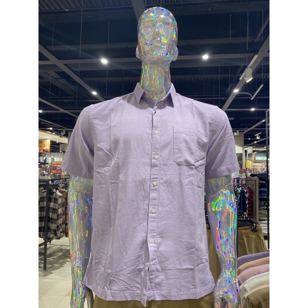 kemeja laki laki lengan pendek linen by s135