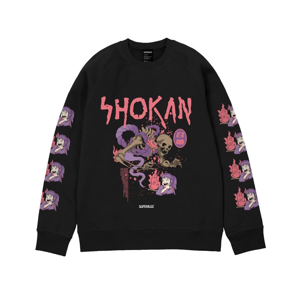 DOPEMILES - Shokan Black Crewneck