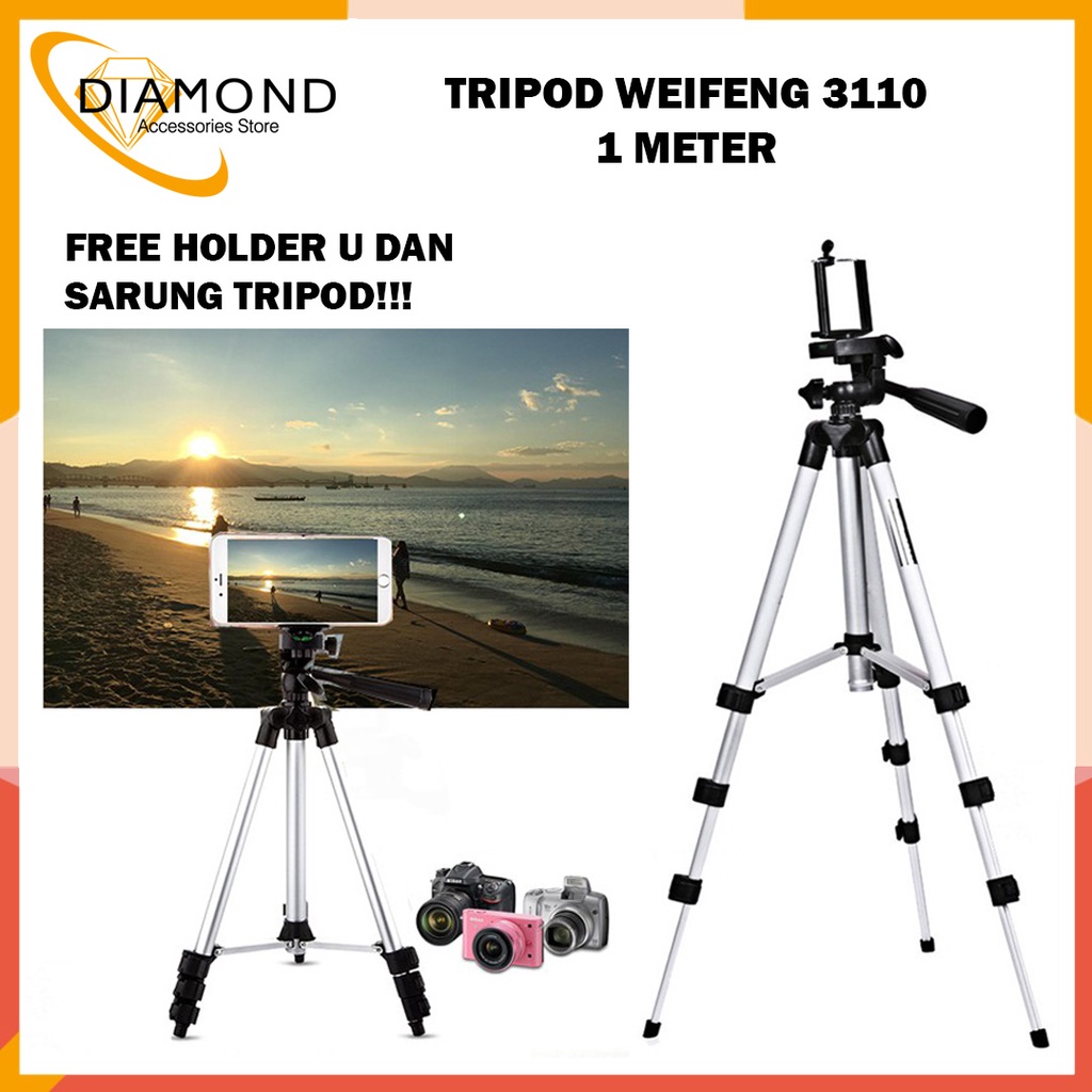 TRIPOD WEIFENG WT3110A / TRIPOD UNTUK HP DAN KAMERA TERBAIK