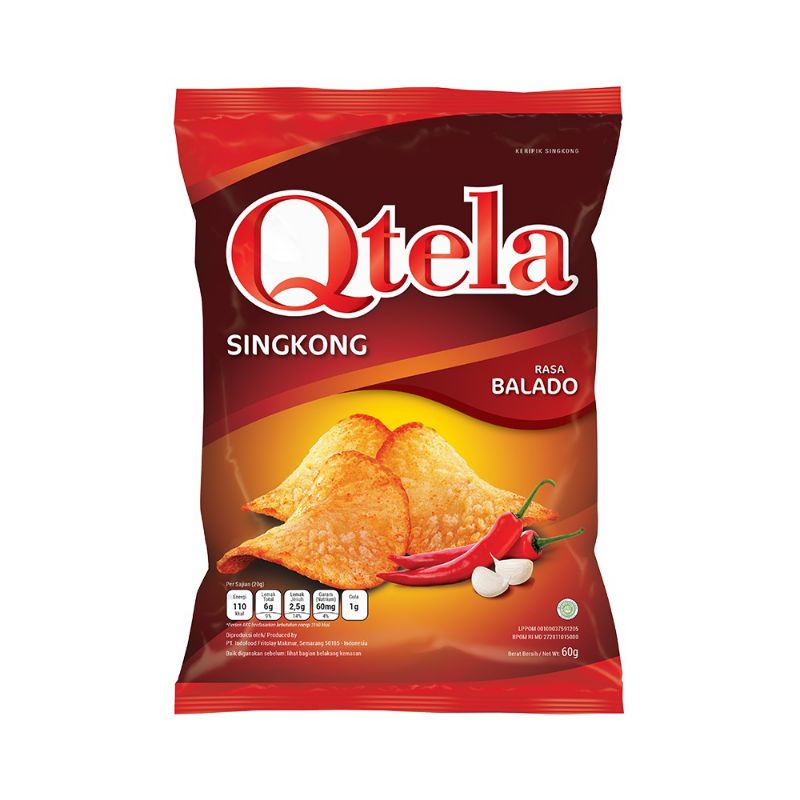 QTELA KRIPIK SINGKONG RASA BALADO 1 PCS