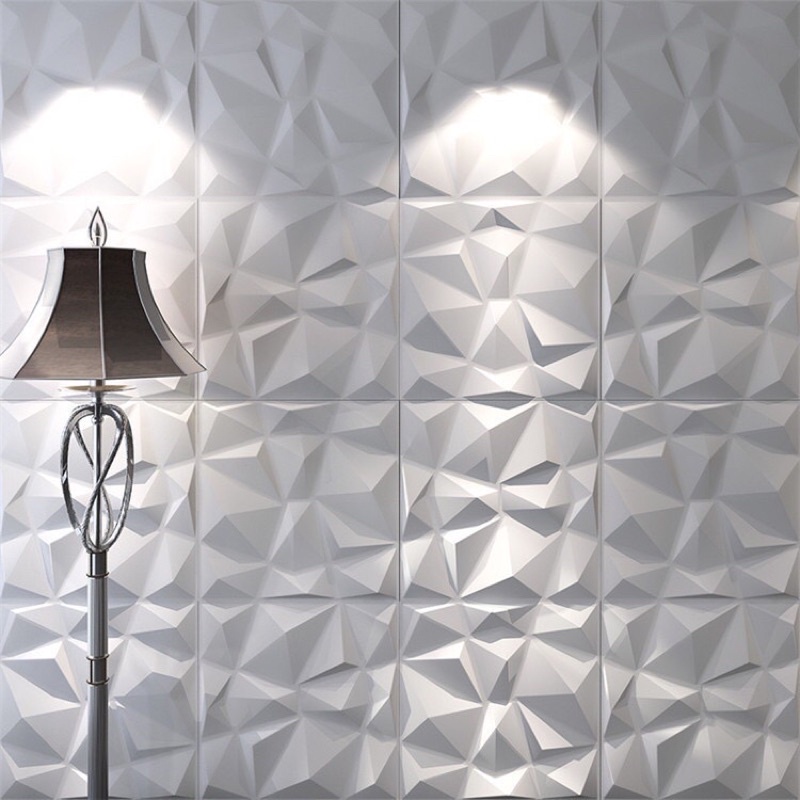 Wallpaper sticker dinding 3D foam panel diamond